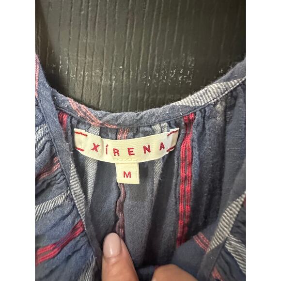 Xirena Westbound Vertical Stripes Ruby Midi Dress Size Medium - Picture 5 of 6